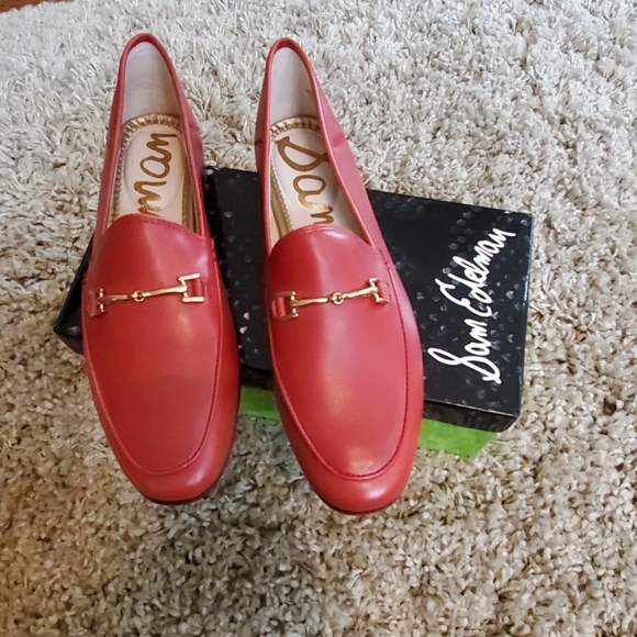 sam edelman red loafers